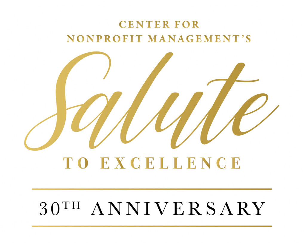 Center for nonprofit management Salute to Excellence 30th anniversary Logo